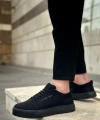 Shoecide Sb0104 Bağcıklı Siyah Süet Spor Klasik Erkek Ayakkabı