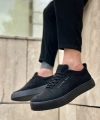 Shoecide Sb0104 Bağcıklı Siyah Süet Spor Klasik Erkek Ayakkabı