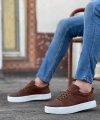 Shoecide Sb0104 Bağcıklı Taba Ekose Spor Klasik Erkek Ayakkabı
