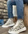 Shoecide Sb0142 Bantlı Erkek Yüksek Taban Gazete Spor Bot