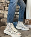 Shoecide Sb0142 Bantlı Erkek Yüksek Taban Rakamlı Spor Bot