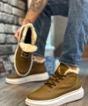 Shoecide Sb0151 İçi Kürklü Bağcıklı Vizon Erkek Tarz Spor Bot