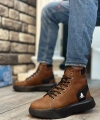 Shoecide Sb0155 Bağcıklı Erkek Yüksek Taban Taba Spor Bot
