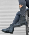 Shoecide Sb0212 İçi Dışı Hakiki Nubuk Deri Siyah Erkek Bot