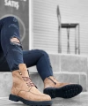 Shoecide Sb0212 İçi Dışı Hakiki Nubuk Deri Taba Erkek Bot