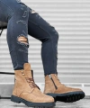 Shoecide Sb0212 İçi Dışı Hakiki Nubuk Deri Taba Erkek Bot
