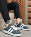 Shoecide Sb0235 Boa İki Çizgili Füme Erkek Günlük Ayakkabı
