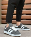 Shoecide Sb0235 Boa İki Çizgili Füme Erkek Günlük Ayakkabı