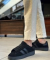 Shoecide Sb0235 Boa İki Çizgili Siyah Taban Erkek Günlük Ayakkabı
