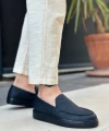 Shoecide Sb0241 Bağcıksız Siyah Taban Cilt Erkek Ayakkabı