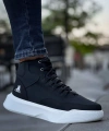 Shoecide Sb0318 Bağcıklı Erkek Yüksek Taban Beyaz Taban Spor Bot