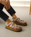 Shoecide Sb0343 Erkek Bodrum İp Halat Gri Günlük Sandalet