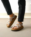Shoecide Sb0343 Erkek Bodrum İp Halat Gri Günlük Sandalet