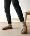 Shoecide Sb0343 Erkek Bodrum İp Halat Gri Günlük Sandalet