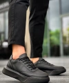 Shoecide Sb0354 Günlük  Bağcıklı Erkek  Siyah Yüksek  Taban Spor Ayakkabı