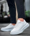 Shoecide Sb0354 Günlük  Bağcıklı Erkek Yüksek Taban Beyaz Spor Ayakkabı