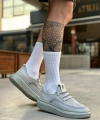 Shoecide Sb0375 Özel Örme Triko Tarz Gri Renk Spor Ayakkabı