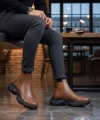 Shoecide Sb0444 Bağcıksız Rahat Yüksek Taban Taba Erkek Spor Yarım Bilek Bot