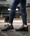 Shoecide Sb0505 Çengel Bağcıklı Siyah Tabanlı Günlük Ayakkabı
