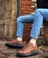 Shoecide Sb0547 Boa Kalın Yüksek Taban Taba Siyah Bağcıklı Spor Erkek Ayakkabı