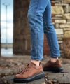 Shoecide Sb0547 Boa Kalın Yüksek Taban Taba Siyah Bağcıklı Spor Erkek Ayakkabı