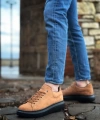 Shoecide Sb0547 Boa Kalın Yüksek Taban Taba Siyah Süet Bağcıklı Spor Erkek Ayakkabı
