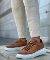 Shoecide Sb0547 Boa Kalın Yüksek Taban Taba Süet Bağcıklı Spor Erkek Ayakkabı