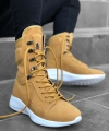 Shoecide Sb0600 Bağcıklı Camel Sarı Boksör Unisex Spor Postal Bot