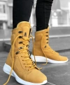 Shoecide Sb0600 Bağcıklı Camel Sarı Boksör Unisex Spor Postal Bot
