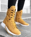 Shoecide Sb0600 Bağcıklı Camel Sarı Boksör Unisex Spor Postal Bot