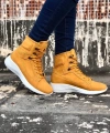 Shoecide Sb0600 Bağcıklı Camel Sarı Kısa Boksör Unisex Spor Postal Bot