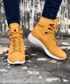 Shoecide Sb0600 Bağcıklı Camel Sarı Kısa Boksör Unisex Spor Postal Bot