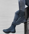 Shoecide Sb0605 Bağcıklı Siyah Nubuk Askeri Postal Bot