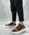 Shoecide Sb0666 Boa Taba Yüksek Taban Erkek Günlük Ayakkabı