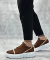 Shoecide Sb0666 Boa Taba Yüksek Taban Erkek Günlük Ayakkabı