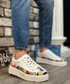 Shoecide Sb0801 Boa Yüksek Taban Renk Desenli Erkek Spor Ayakkabı