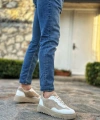 Shoecide Sb0802 Boa Krem Süet Yüksek Taban Erkek Günlük Ayakkabı
