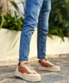 Shoecide Sb0802 Boa Taba Süet Yüksek Taban Erkek Günlük Ayakkabı