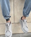 Shoecide Sb0803 Boa Yüksek Taban Gri Triko Gri Taban Erkek Ayakkabı