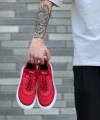 Shoecide Sb0812 Özel Örme Triko Tarz Kırmızı Beyaz Renk Spor Ayakkabı