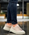 Shoecide Sb500 Boa Özel Termo Taban Krem Casual Erkek Ayakkabı