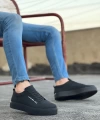 Shoecide Sbo0104 Bağcıklı  Nubuk Siyah Spor Klasik Erkek Ayakkabı