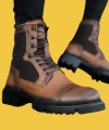 Shoecide Sbo0183 İçi Dışı Hakiki Deri Taba Erkek Postal Bot