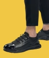 Shoecide Sbo0234 İçi Dışı Hakiki Deri Rahat Taban Siyah Bant Detaylı Sneakers Casual Erkek Ayakkabı
