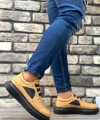 Shoecide Sbo0302  Kalın Taban Bağcıksız Tarz Casual Karamel Renk Erkek Ayakkabı