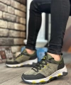 Shoecide Sbo0320 Kalın Termo Taban Yeşil Erkek Trekking Outdoor Ayakkabı