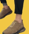 Shoecide Sbo0324 İçi Dışı Hakiki Deri Rahat Taban Kahverengi Sneakers Casual Erkek Ayakkabı