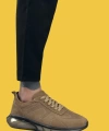 Shoecide Sbo0324 İçi Dışı Hakiki Deri Rahat Taban Kahverengi Sneakers Casual Erkek Ayakkabı