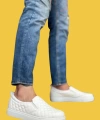Shoecide Sbo0353 Bağcıksız Kapitone Beyaz Günlük Erkek Ayakkabı