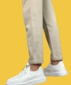 Shoecide Sbo0375 Bağcıklı Özel Örme Triko Tarz Beyaz Rahat Taban Erkek Spor Ayakkabı